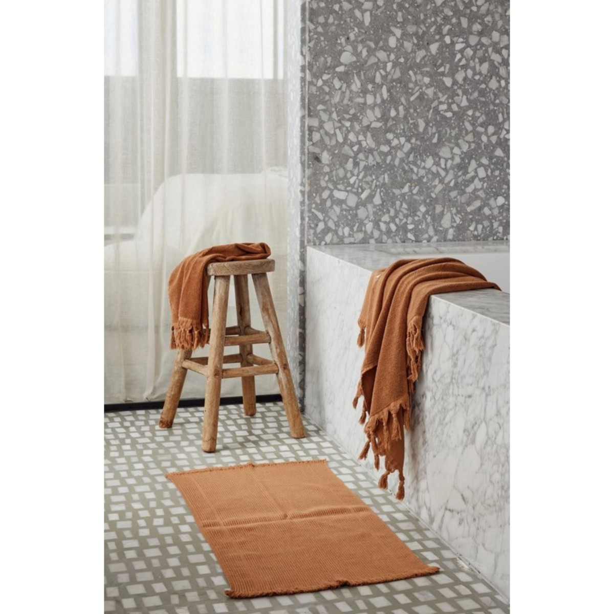 Vintage Wash Towel | Terracotta - Image 2